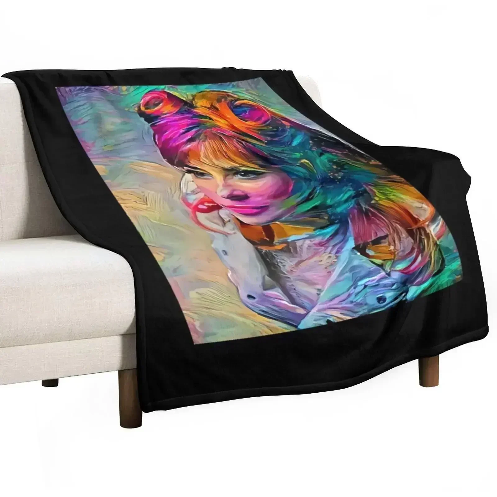 Funny Gifts Mylene Farmer Idol Gift Fot You Throw Blanket Vintage Luxury Winter beds Travel Decorative Sofa Blankets
