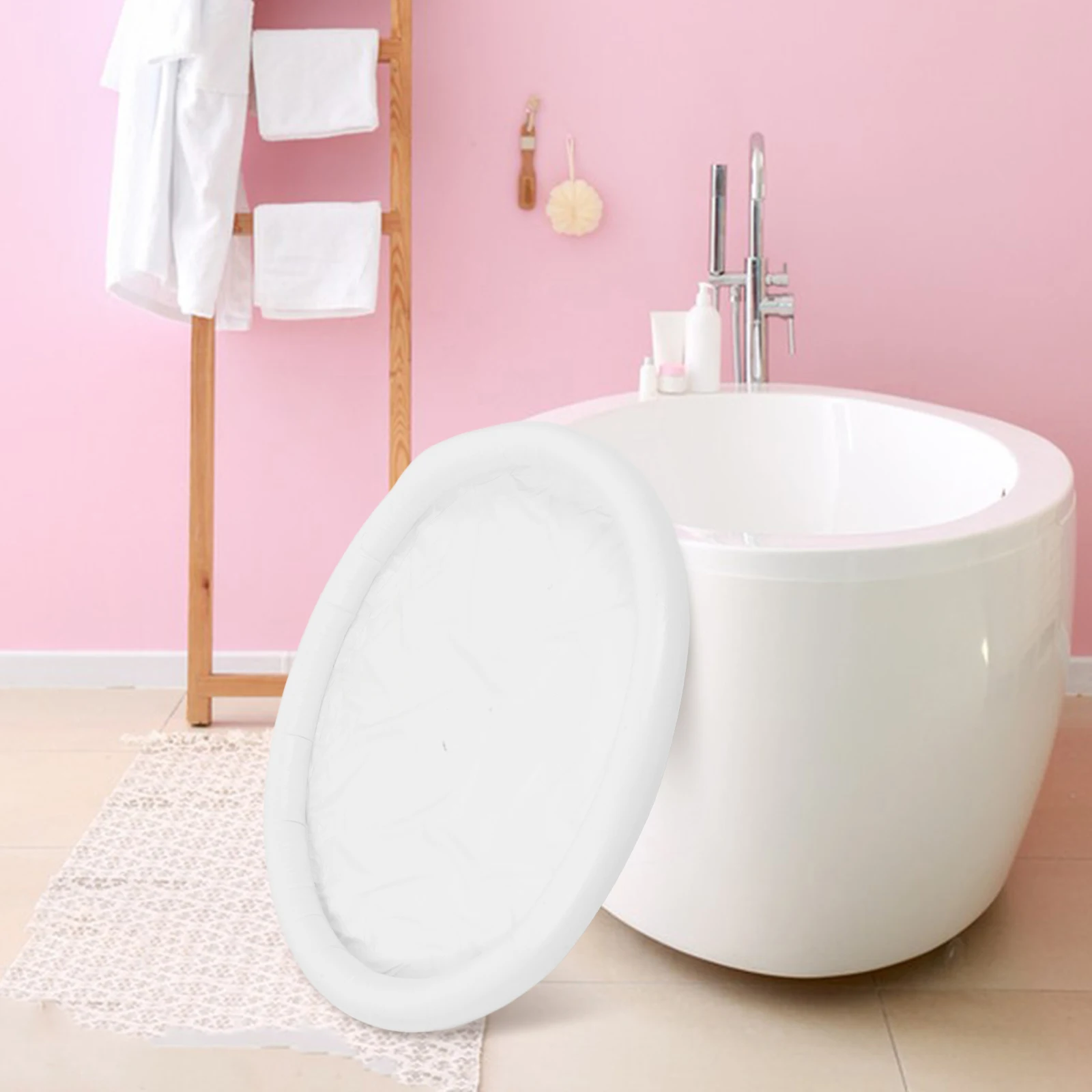 

Inflatable Cover Bathtub Foldable Soaking with Lid Collapsible Covers for Household