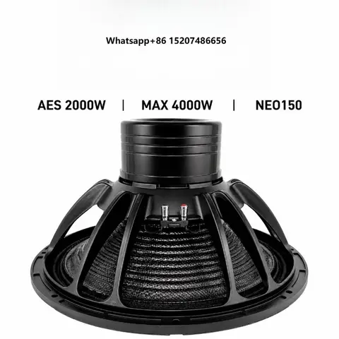 High Power Neodymium Carbon Fiber Cone Bass Speakers 2600W 21-Inch Subwoofer Aluminium Shell Eco-Friendly Durable Design