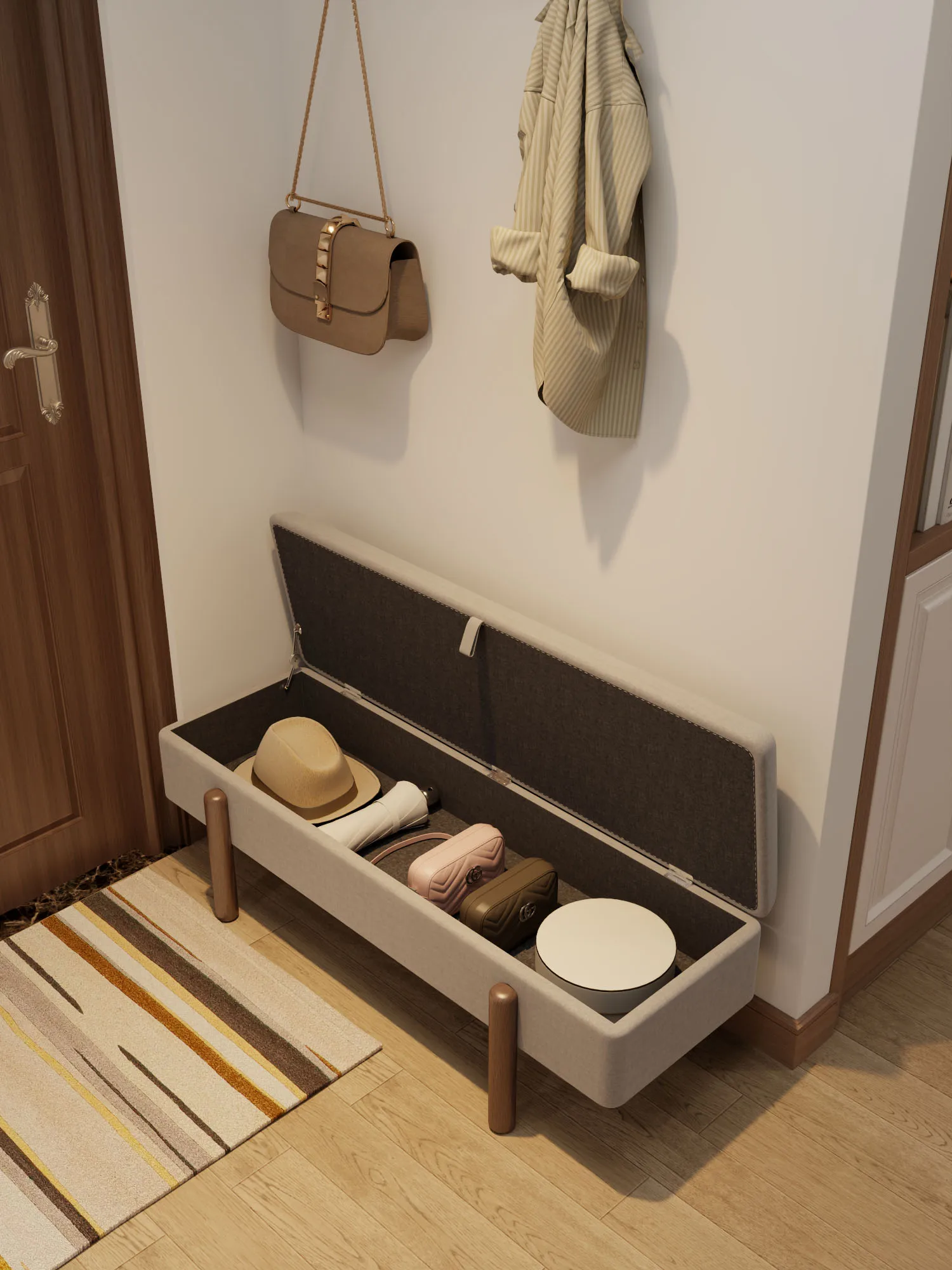 

ZZ shoe change stool home door storage stool entry door storage can sit shoe cabinet sofa bench into the home