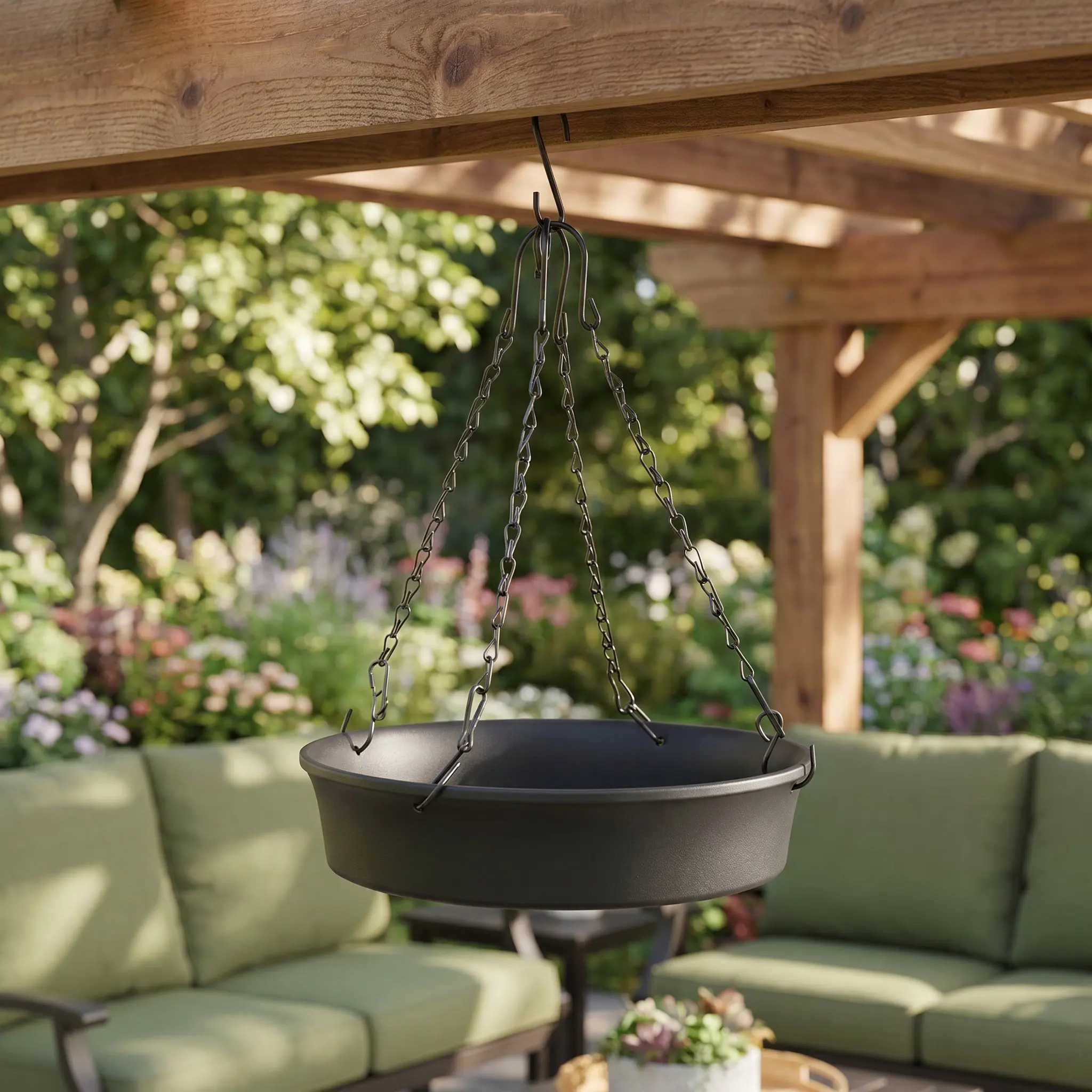 Adjustable Plant Riser Insert 12 to 18 Inch Height for Large Indoor Square Tapered Planters and Pots