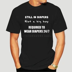 Not a big boy T shirt abdl diaper nappy adult baby-0243D