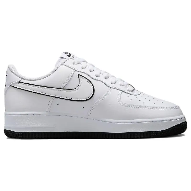 Nike Air Force 1 '07 Low Bianco Nero Contorno Swoosh Scarpe da ginnastica DV0788-103