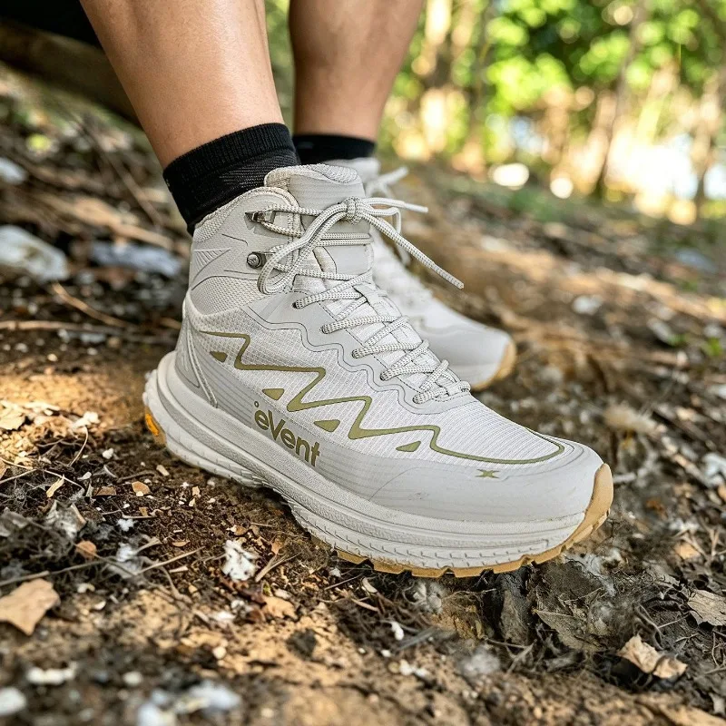 Men Hiking Sneakers Anti-Slip Trekking Shoes Men Wearable Climbing Shoes Men Mid-Top Man Sport Mountain Shoe Reliable Sport Good