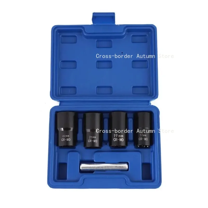 Anti-slip Reverse Thread Socket Rusty Damaged Wheel Nut Removal Auto Repair Tool