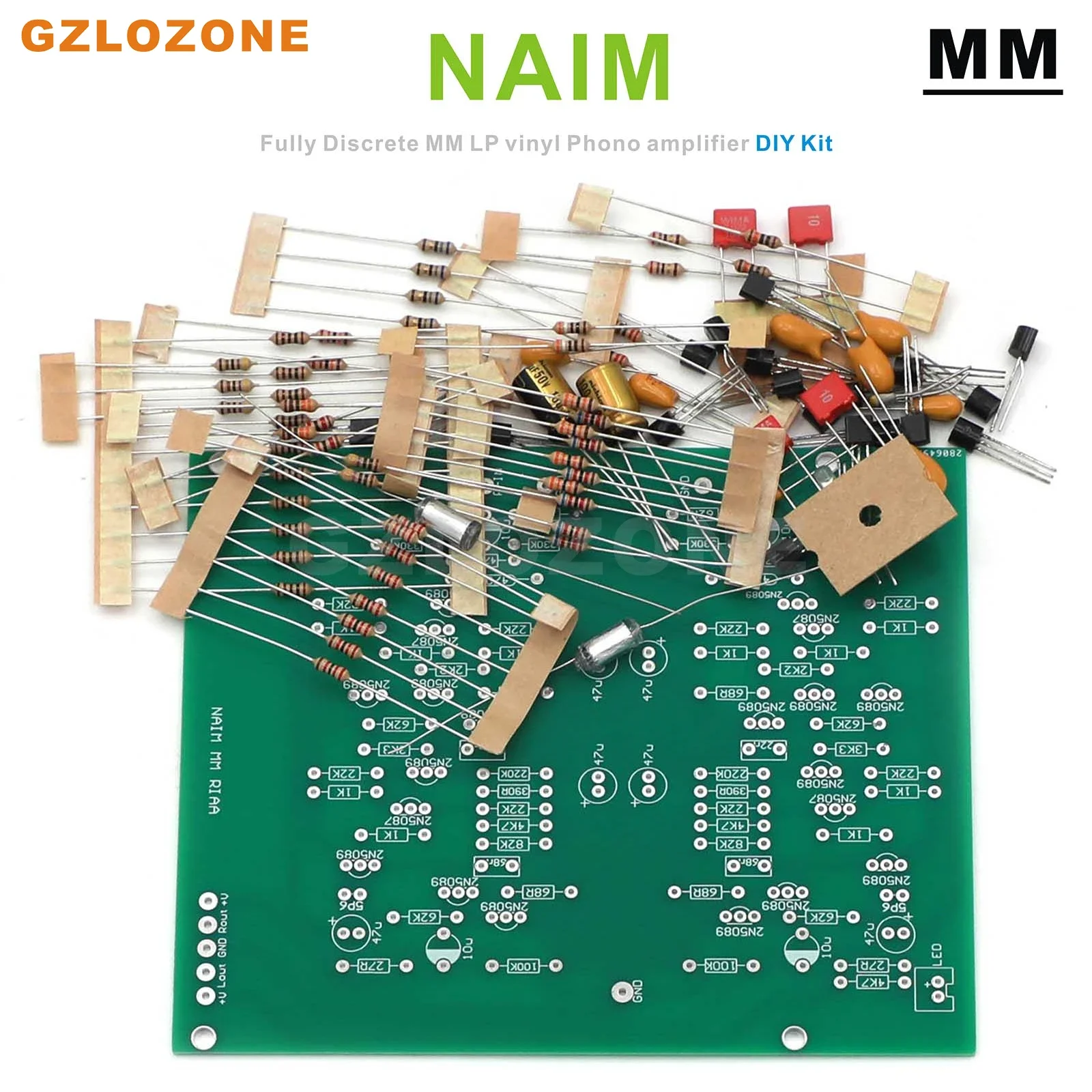 منفصلة تماما مم LP الفينيل فونو مكبر للصوت لتقوم بها بنفسك عدة/قاعدة المجلس النهائي على دائرة NAIM