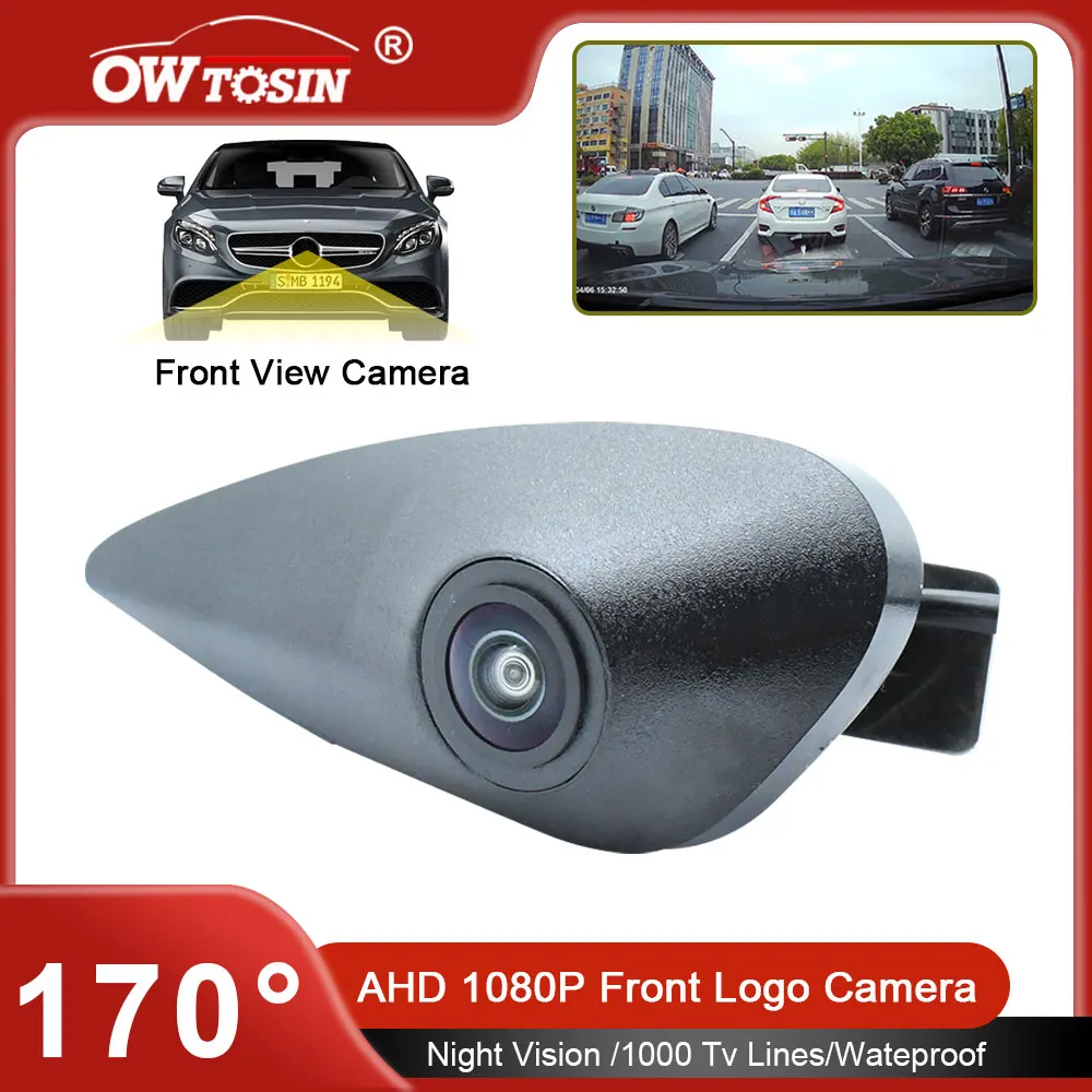 For Hyundai Elantra Verna Accent Tucson IX35 Santa Fe I20 Vehicle Logo Front View Camera 170° Fisheye AHD 1080P Car Front Camera