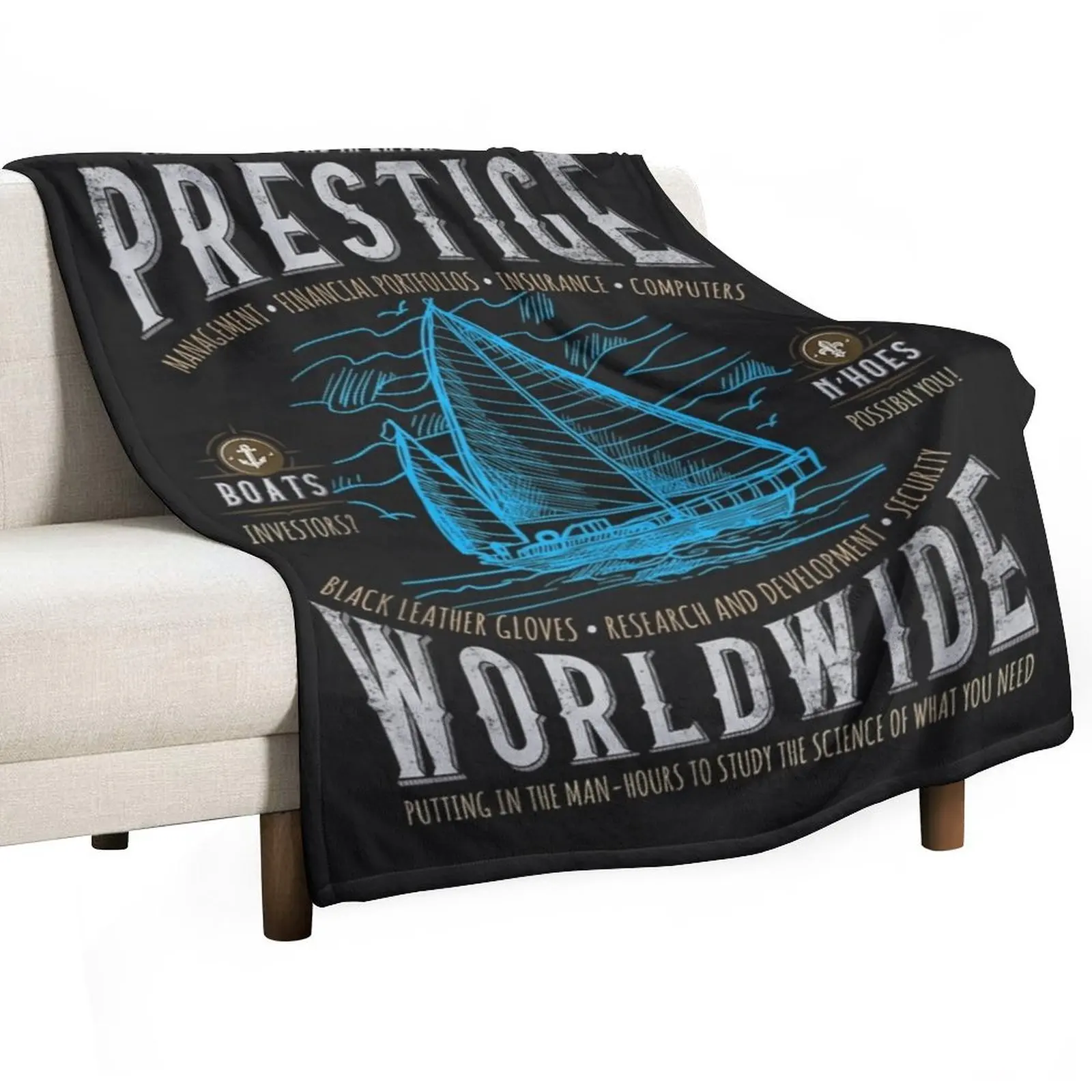 

Prestige Worldwide Funny Step Brothers Boats Graphic . Throw Blanket Luxury Throw Soft Hairy Decoratives Blankets