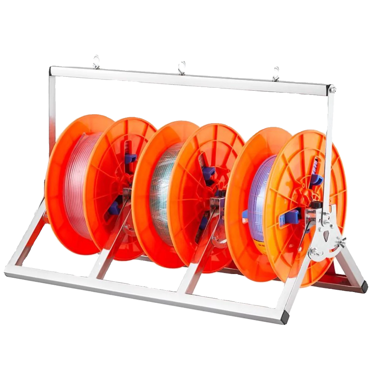 Wire pay-off frame New ABS disc pay-off device Stainless steel foldable BV wire three wires