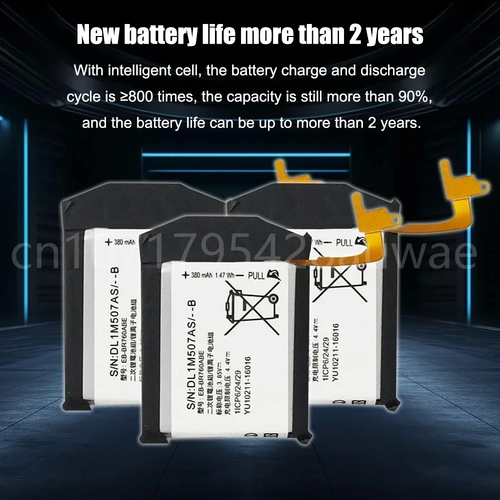 Original Battery EB-BR760ABE for Samsung Gear S3 Frontier / Classic EB-BR760A SM-R760 SM-R770 SM-R765 SM-R765S 380mAh