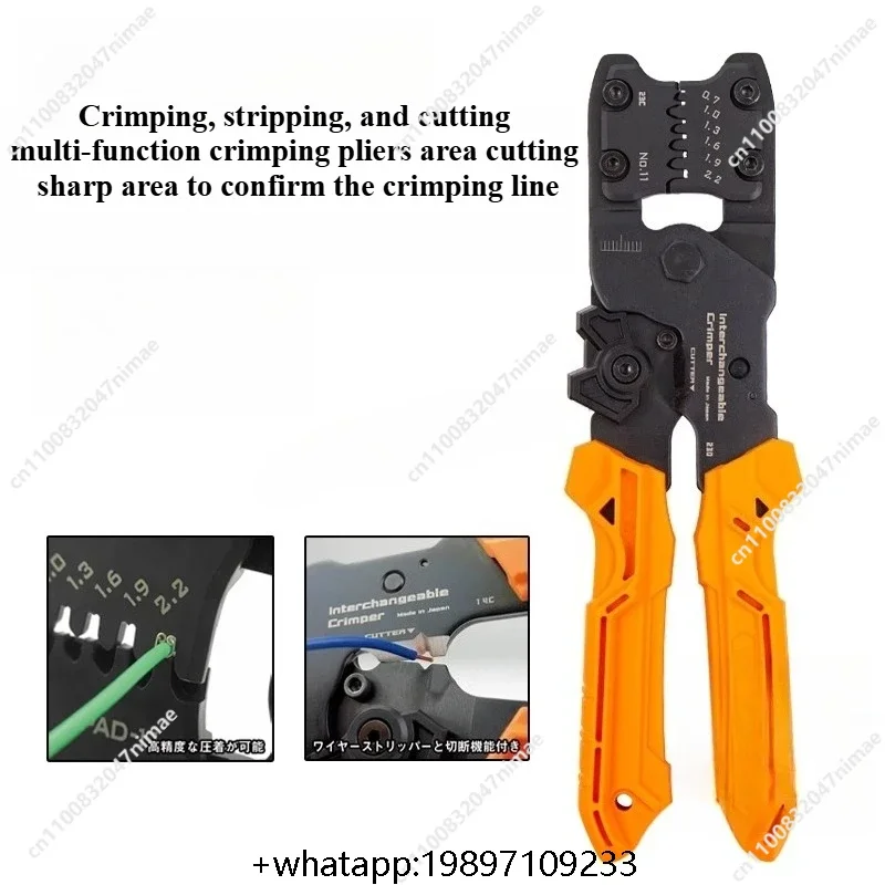 HOTSALE For ENGINEER Morse terminal precision crimping pliers PAD-11/12 plug-in spring crimping pliers