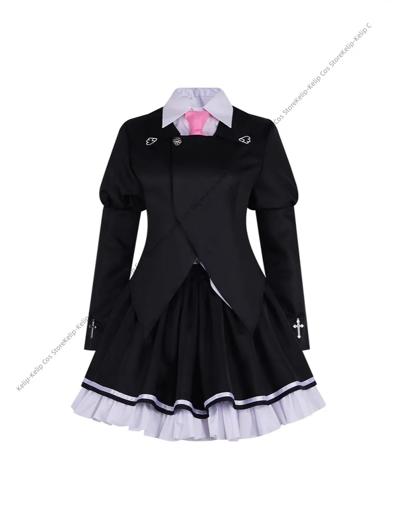 Anime Sakura No Toki Sakurano Mori No Shita Wo Cosplay Costume Black Coat JK School Uniform Skirt Woman Cute Campus Suit