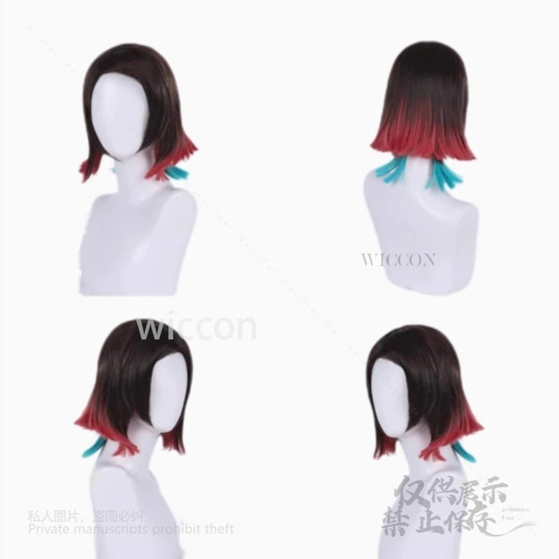 Disfraz de Cosplay Kimetsu no Yaiba【Miss Sakura】Kamado Nezuko Tanjirou Zenitsu peluca pelucas de pelo sintético resistentes al calor Halloween