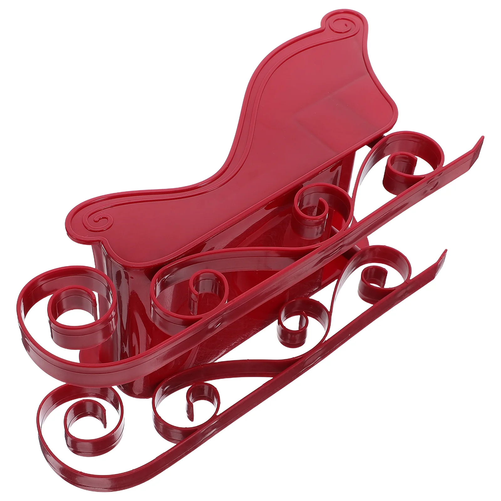 Ornamento de trenó de natal de plástico simples decoração de trenó em miniatura árvore de natal pendurado charme decoração de festa de feriado