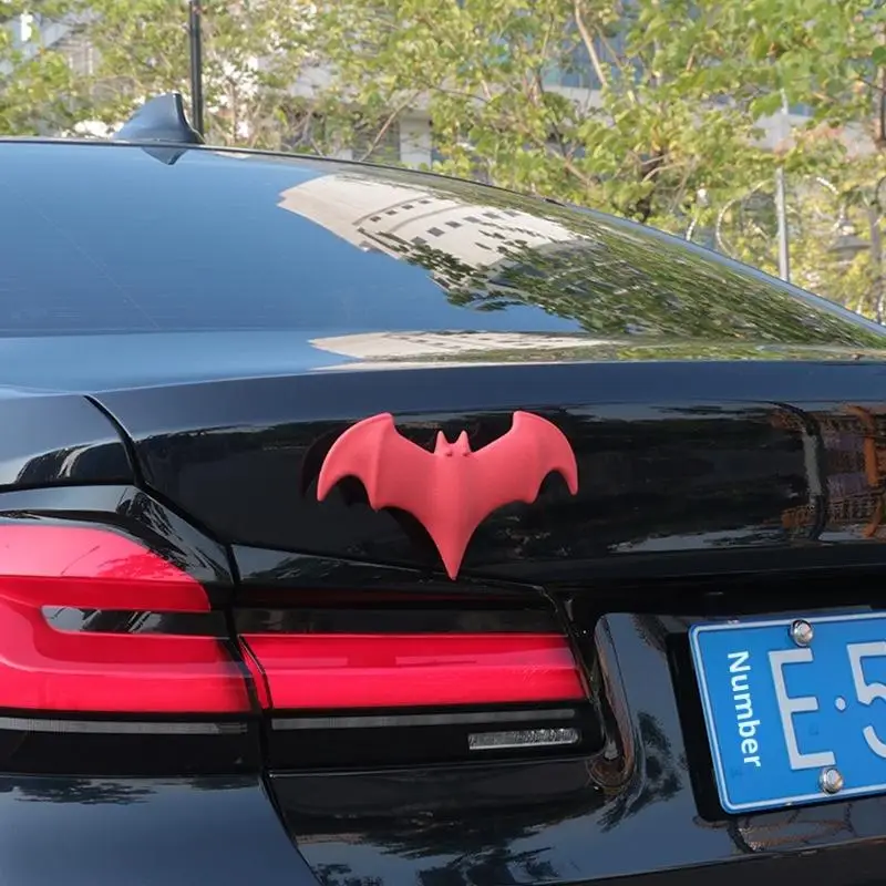 1Pcs Car Body Decal Auto 3D Decor Tail Modification No Punch Bat Decorative Sticker Roof Small Tail Car Stickers For Halloween