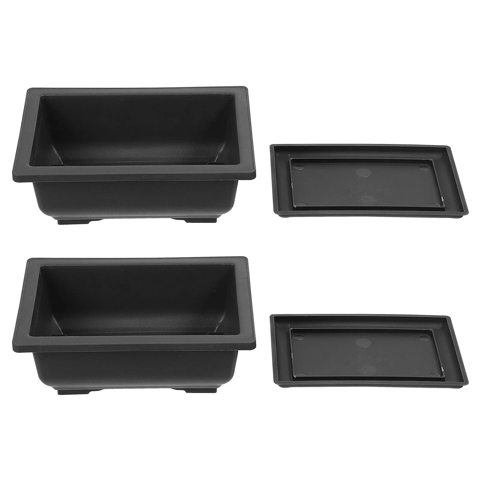 High Quality Plastic Plant Pot Modern Simple Design with Tray for Drainage Gardening Flowerpot Succulent Flower Pot Flowers