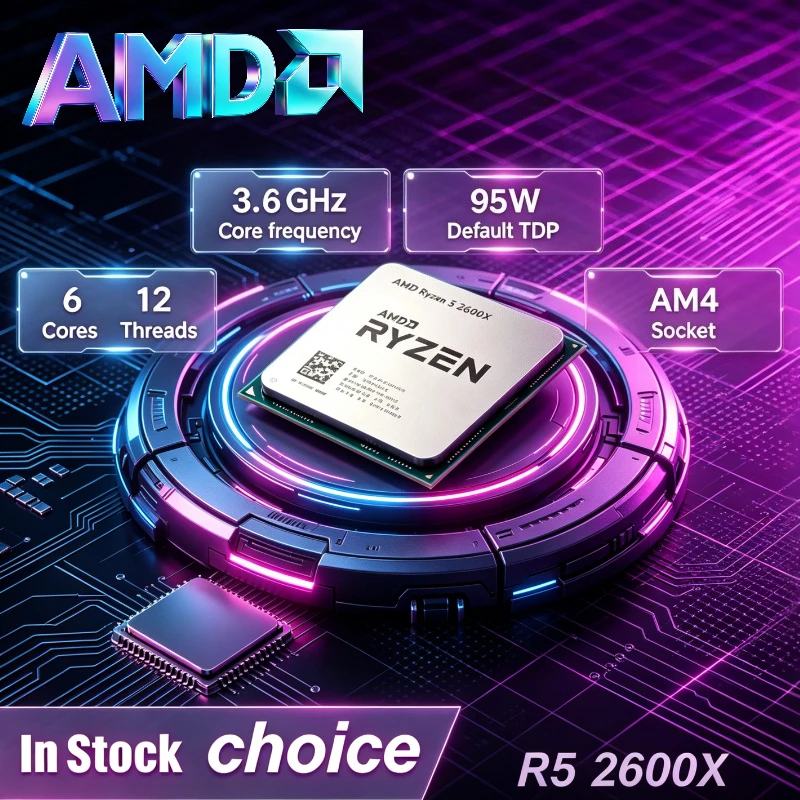 processeur-amd-lga-am4-cpu-6-cœurs-12-threads-36-ghz-95-w-ryzen-5-r5-2600x-100-neuf