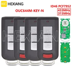 HE OUC644M-KEY-N ID46 PCF7952 315/433MHz Keyless Go Car Remote Key do Mitsubishi Lancer Outlander ASX Galant RVR Pajero Shogun