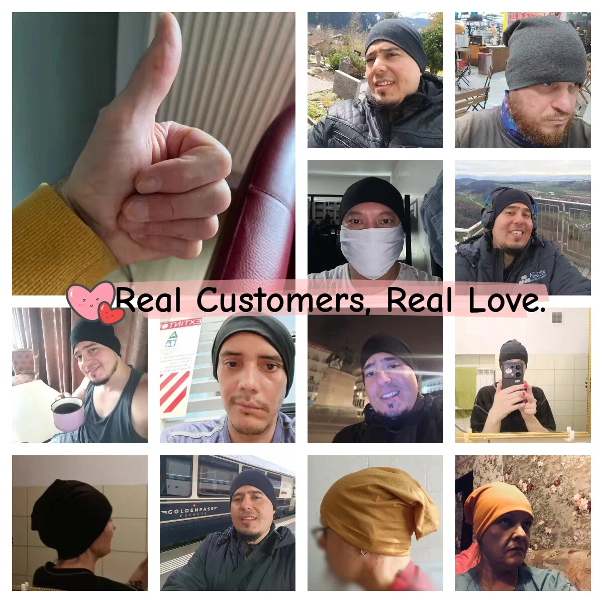 Einfarbige Unisex Slouchy Beanie – weiche, leichte, warme Wintermütze für Männer und Frauen, Hip-Hop, Laufen, Alltagskleidung – Detail 1