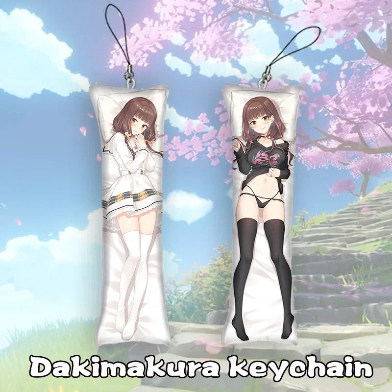 New Pattern Dakimakura Keychain Iino Miko Anime Body Key Chain Mini Ornament Cosplay Anime Keychain