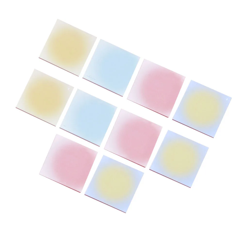 10 pz Note Adesive Taccuini Memo Appiccicosi Portatile Rimovibile Ufficio Messaggio Soggiorno Carte Note Adesive Memo Adesivo autoadesivo