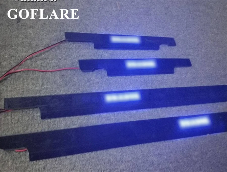 Car Accessories For Mercedes Benz G W463 BRABUS  AMG g500 g350 g63 g55 LED Door Sill Scuff Plate Sills Protector Welcome Pedal