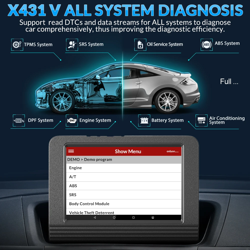 FOR X431 V V4.0 OBD2 Diagnostic Scanner Automotive OBD OBDII Code Reader Scan Tool Full System ECU Coding Active Test