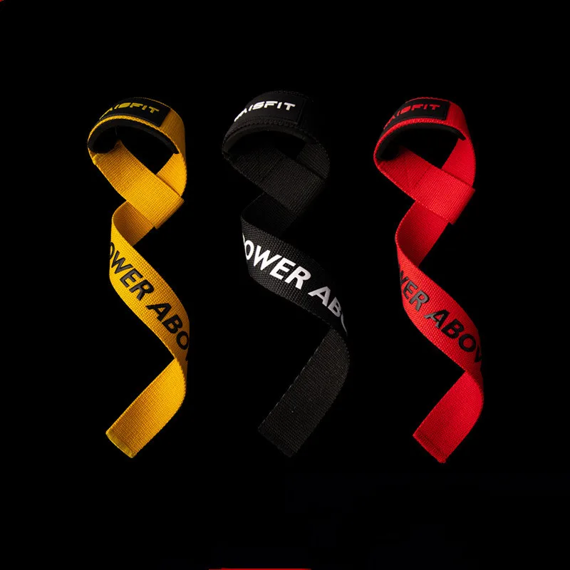 1Pair Gym Lifting Straps Deadlift Fitness Gloves Weight Lifting Anti-slip Hand Grips Wrist Straps Support Powerlifting Training