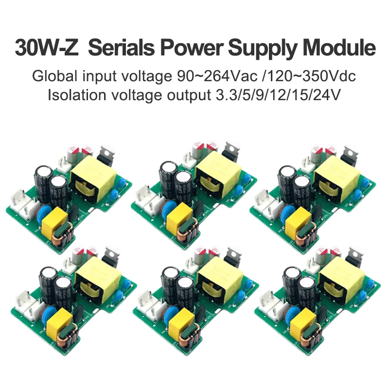 Hi-Link HLK-30M05Z 30W 5V 12V 24V AC DC Converter HLK-30M12Z HLK-30M24Z PCBA Bare Board Power Supply Module