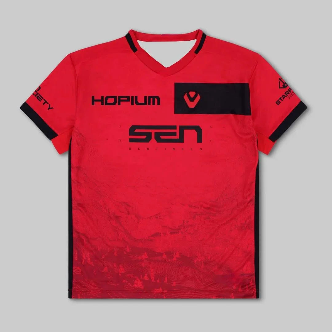 

VCT VALORANT 2024 Sentinels JERSEY BUNDLE Uniform T-shirt CSGO2 Shirt Sentinels Esports Team Short Sleeved Fan Tees
