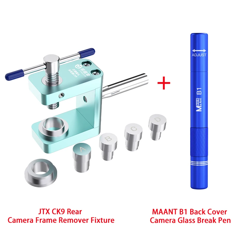 JTX CK9 Rear Camera Frame Remover For iP Camera Frame Removal Tools MAANT B1 Back Cover Camera Glass Break Pen For IP8-16PM