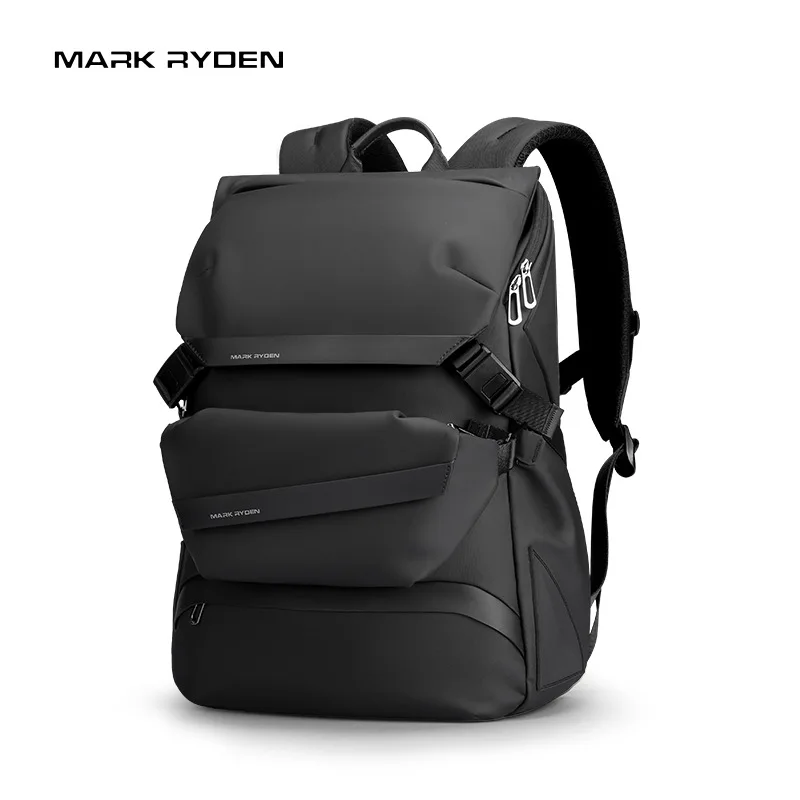 Mochila masculina de viagem de negócios, bolsa destacável para computador de grande capacidade, 15,6