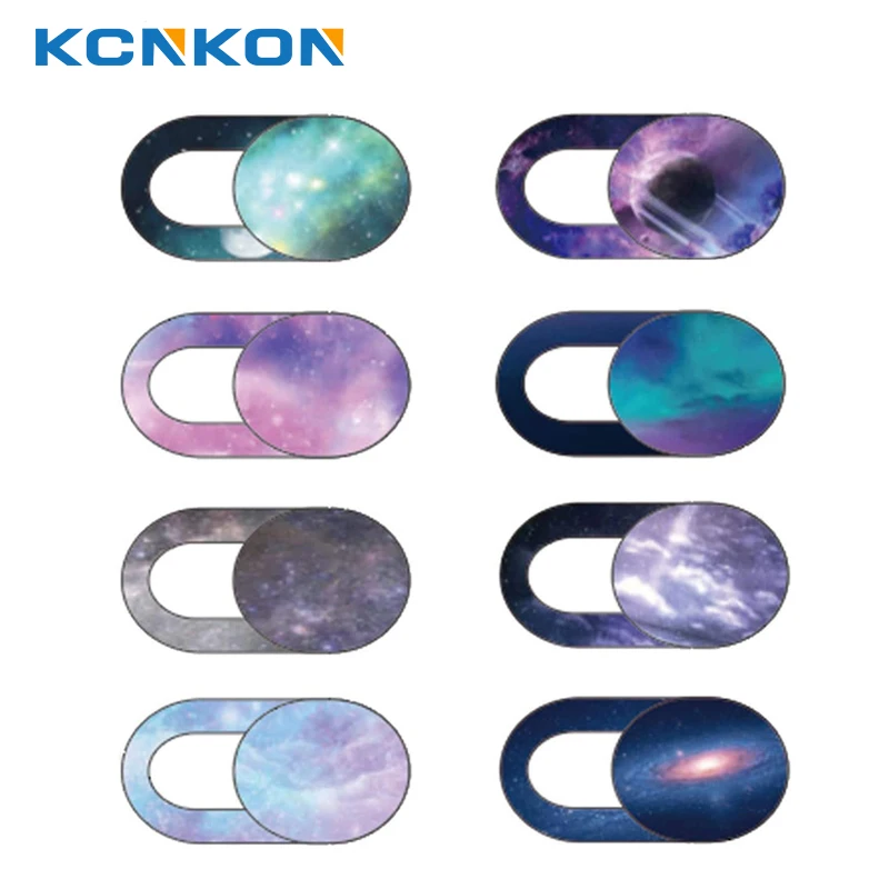 Laptop camera cover, slide, webcam, compatible with iPhone, iPad, MacBook Pro, tablet or smartphone, colorful space