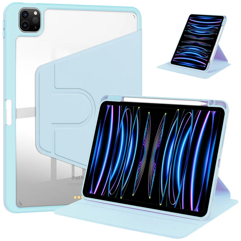 

For iPad 10.2 7th 8th 9th Case iPad A16 11th 10th Gen 360° Rotation Cover for iPad Pro 12.9" 13" Air 11" 2025 5 6 Air 9.7" Funda
