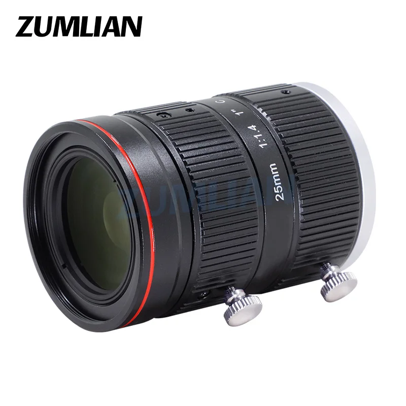ZUMLIAN 25mm Lens C-Mount Cameras F1.4 Big Aperture 1'' CMOS Sensors 8MP CCTV Intelligent Transportation Surveillance Cameras