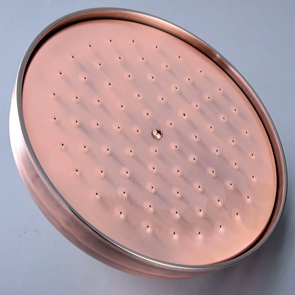 Round Vintage Retro Bathroom Rain Shower Head 8 inch Antique Red Copper  Shower Sprayer Nsh054