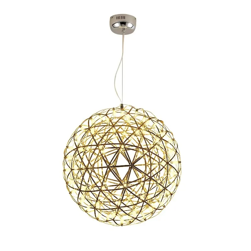 Nordic creative christmas lighting stars sparkle ball chandelier for restaurant clothing store bar staircase shopping mall