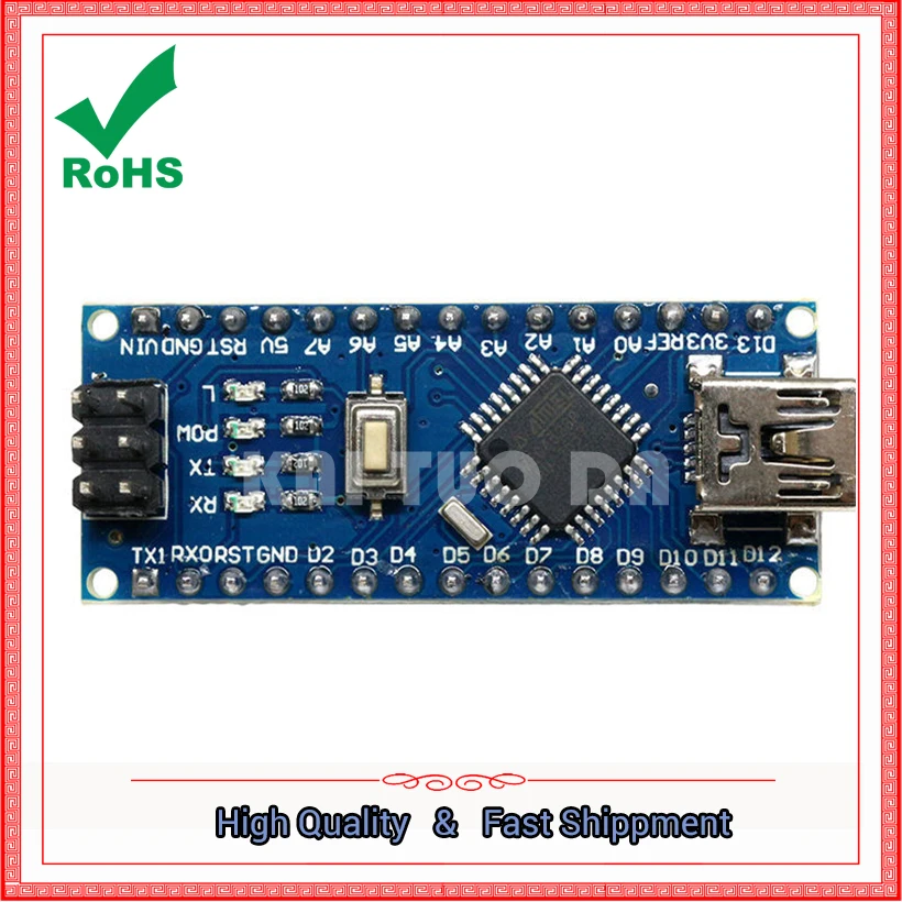 Nano V3.0 ATMEGA328P Improved Welding Plate Without Wiring Module Board