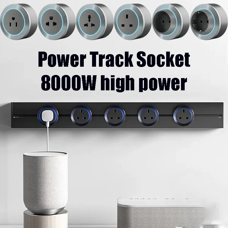 

Power Track Socket Home Appliances Pop Electric Plug Adapter UK US EU FR Standard Wall Socket With Usb Embeded And Surface