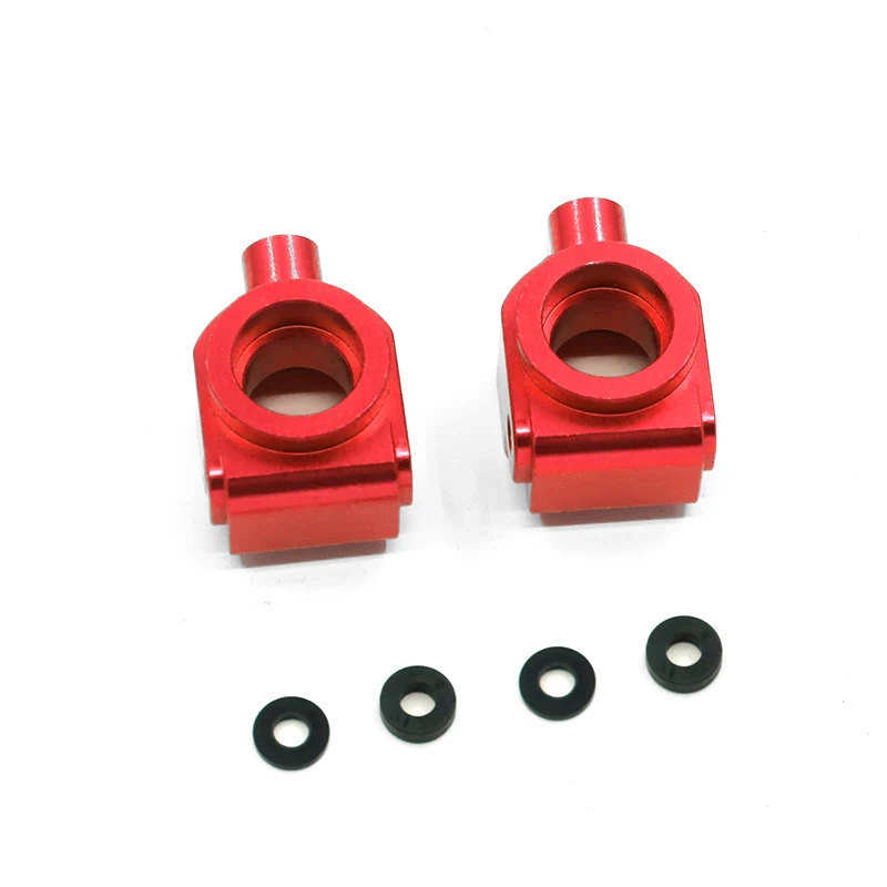 2Pcs Aluminum Alloy Rear Wheel Axle Carrier Rear Axle Seat for Wltoys 104001 1/10 RC Car Upgrade Accessories,Red