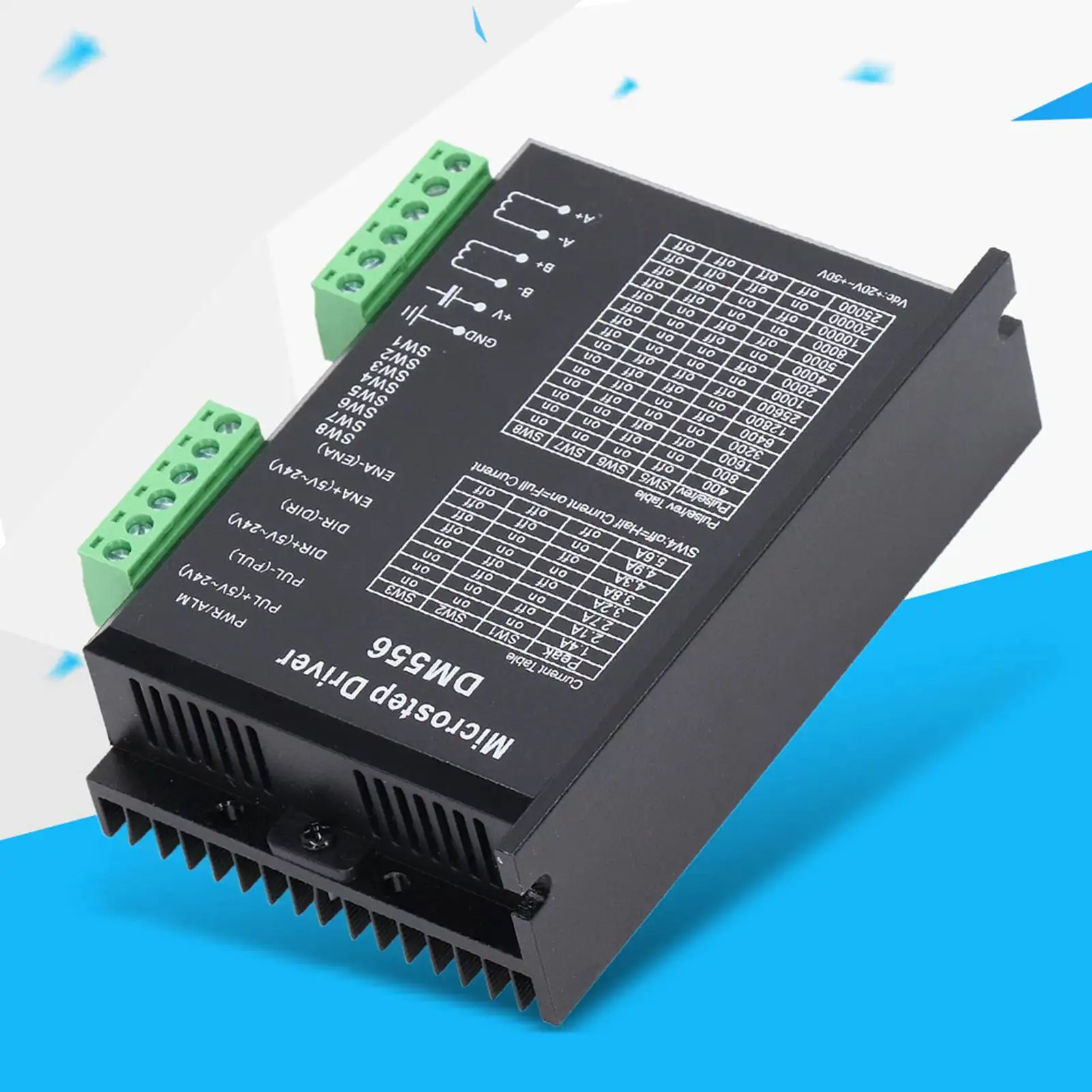 2상 스테퍼 모터 드라이버 마이크로스텝 드라이버 디지털 57 86 NEMA23 NEMA34 스테퍼 모터 컨트롤러 2상 5.6A DM556