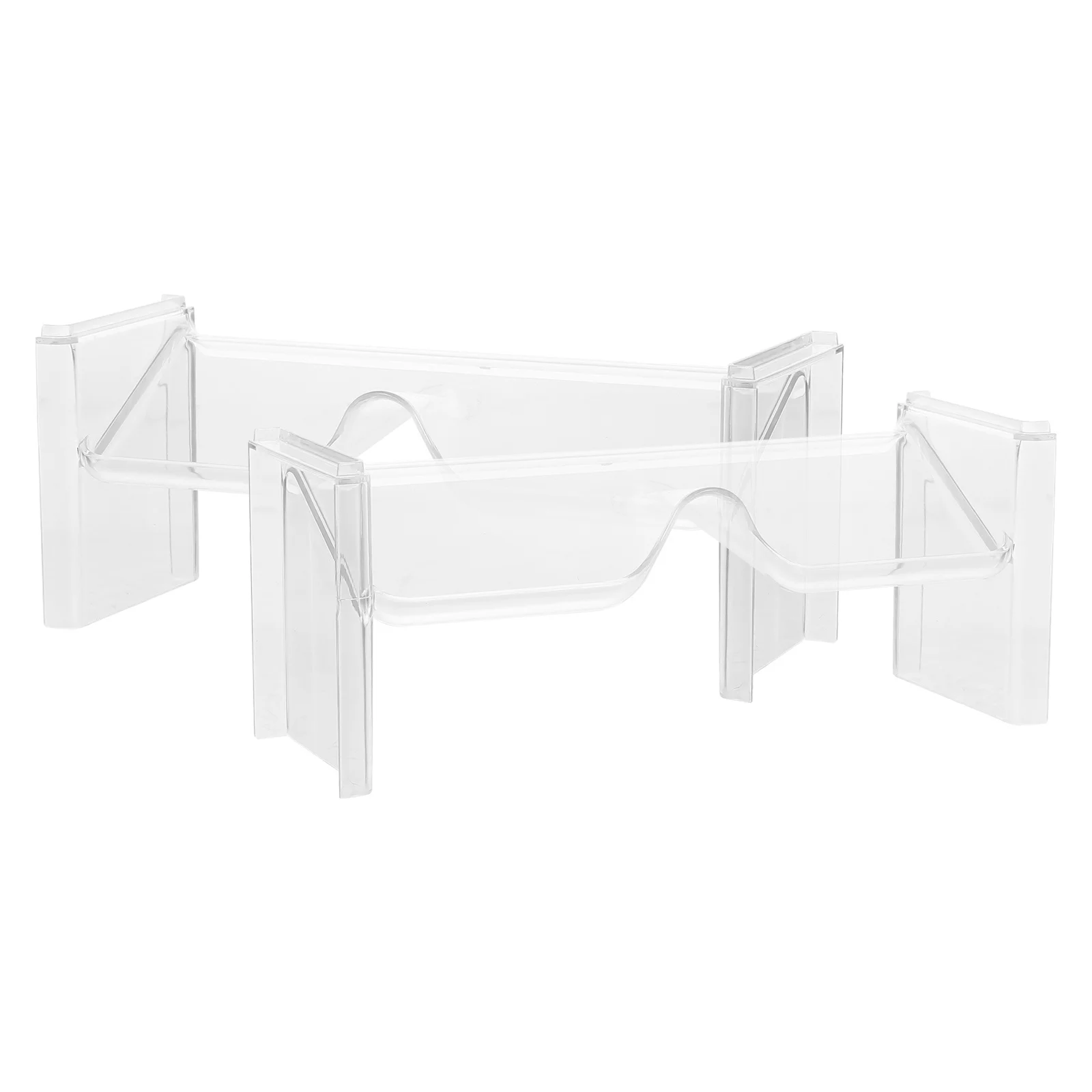 

Zerodeko 2Pcs Transparent Glasses Holder Desk Storage Rack for Eyewear Display Stand Sunes Organizer