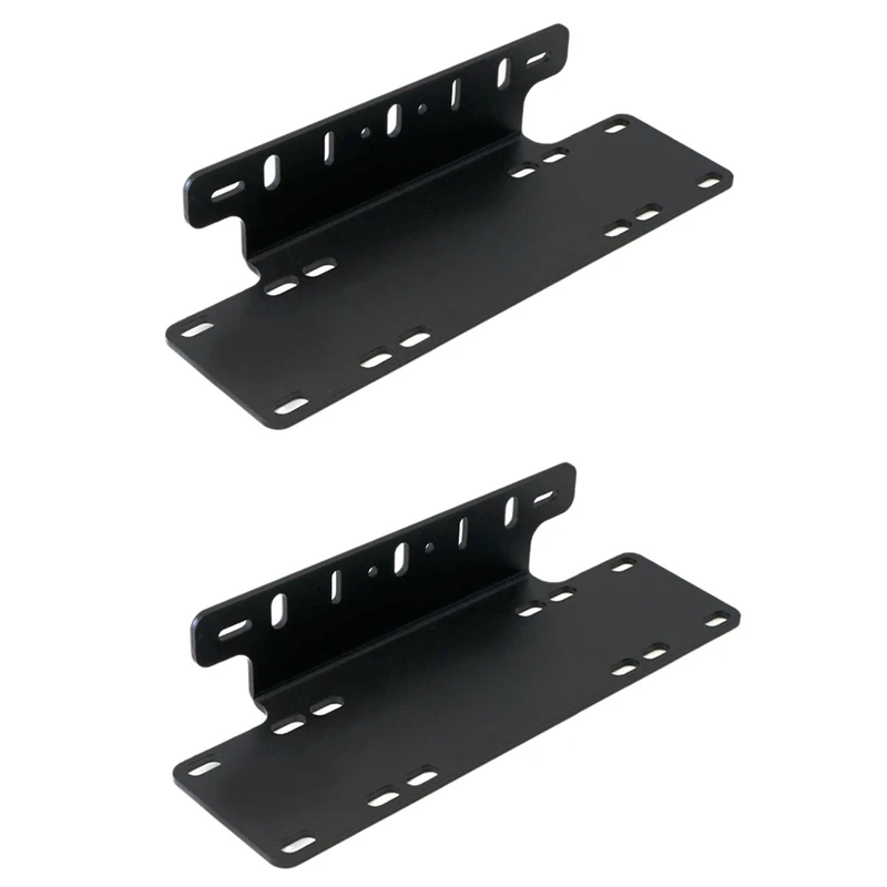 2Pcs Front Bumper License Plate Mounting Bracket For Truck Off-Road SUV 4X4 4WD LED Lights License Plate Mount Bracket