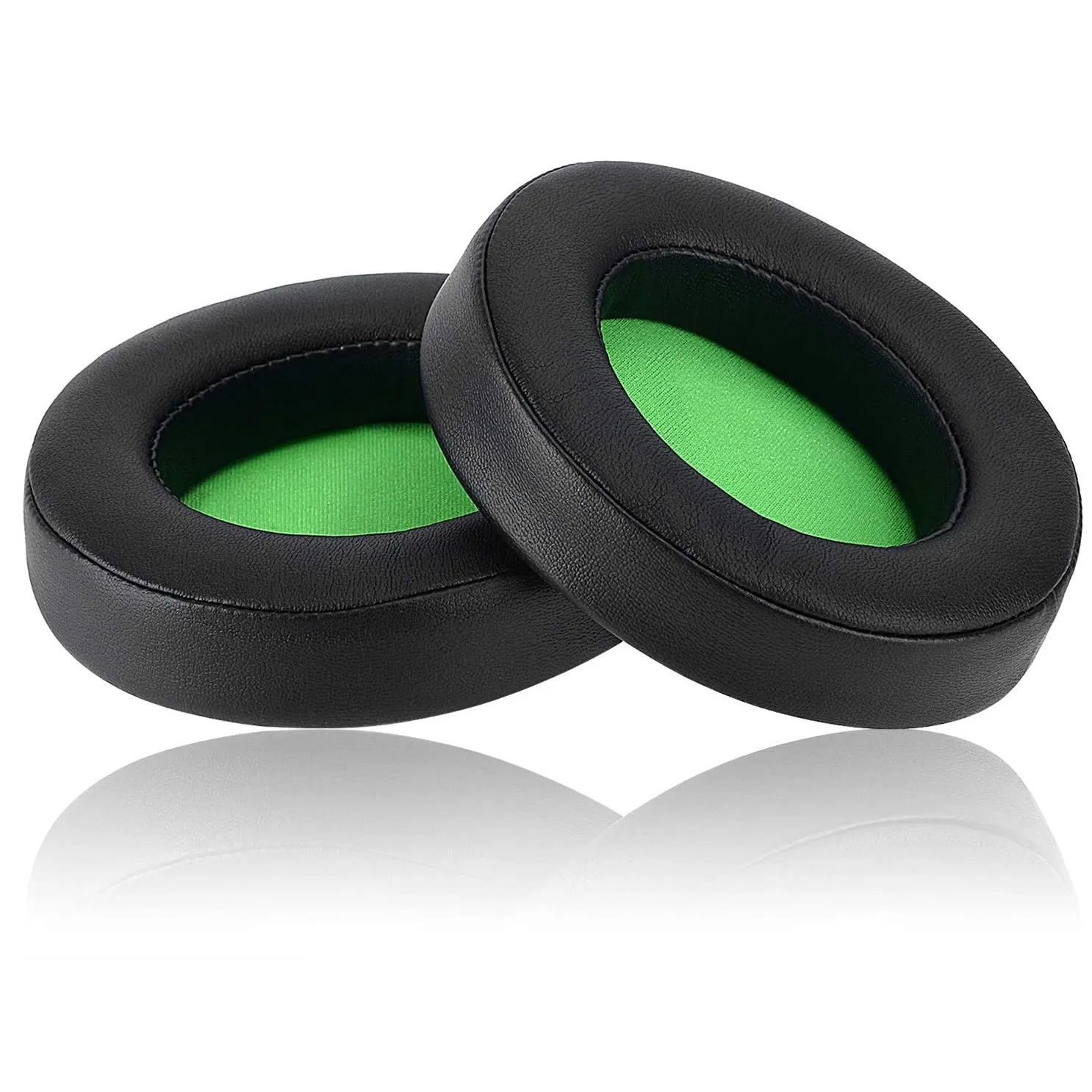 2 Pcs Replacement Memory Foam Ear Pads Cushion Cover for Razer Kraken Pro V2 Oval Ear Headphone