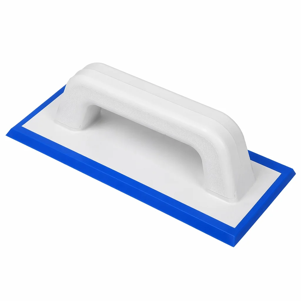 Rubber Grout Float Trowel Ergonomic Handle Epoxy Grout Smoother Tile Joint Finishing Tool Anti-scratch Rubber Base Construction