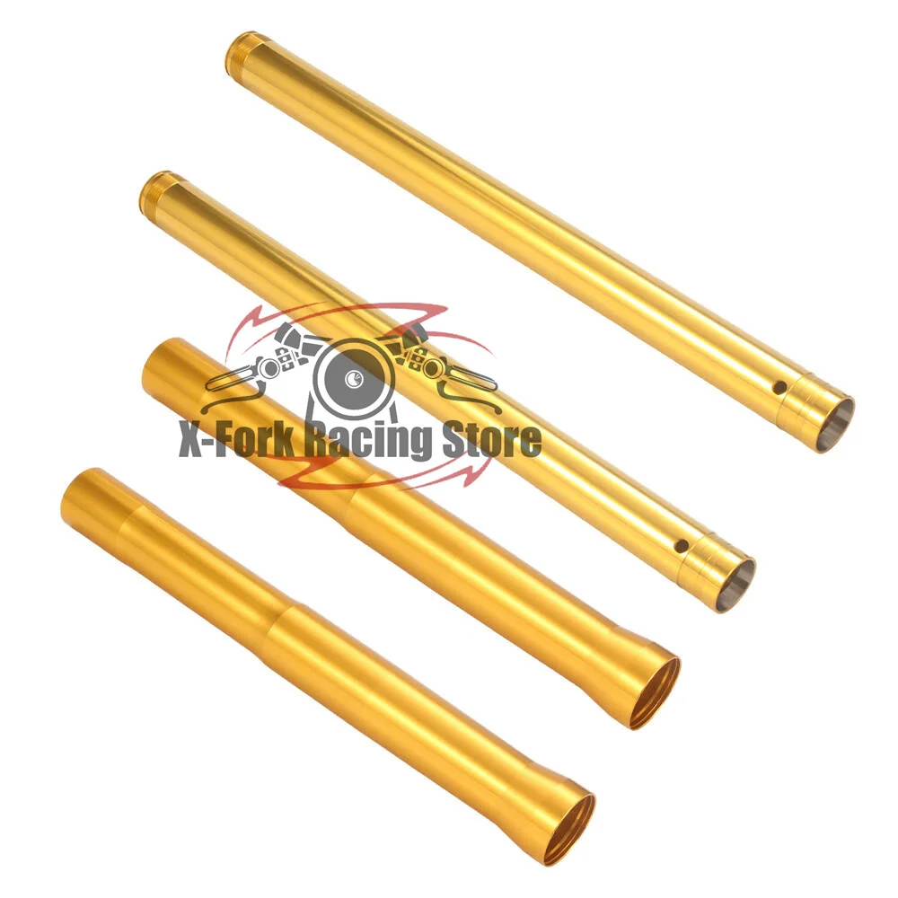 Gold Front Fork Inner Tubes Outer Pipes Set For Ducati Hypermotard 950 2019-2023 Hypermotard 950 RVE 2021-2023 45x597mm 496m