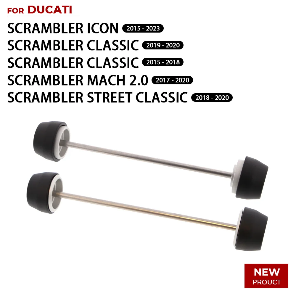 

accesorios moto For DUCITI Scrambler Icon (2015 - 2023) Motorcycles Spindle Bobbins Paddock Kit Accesorios Moto Crash Slider