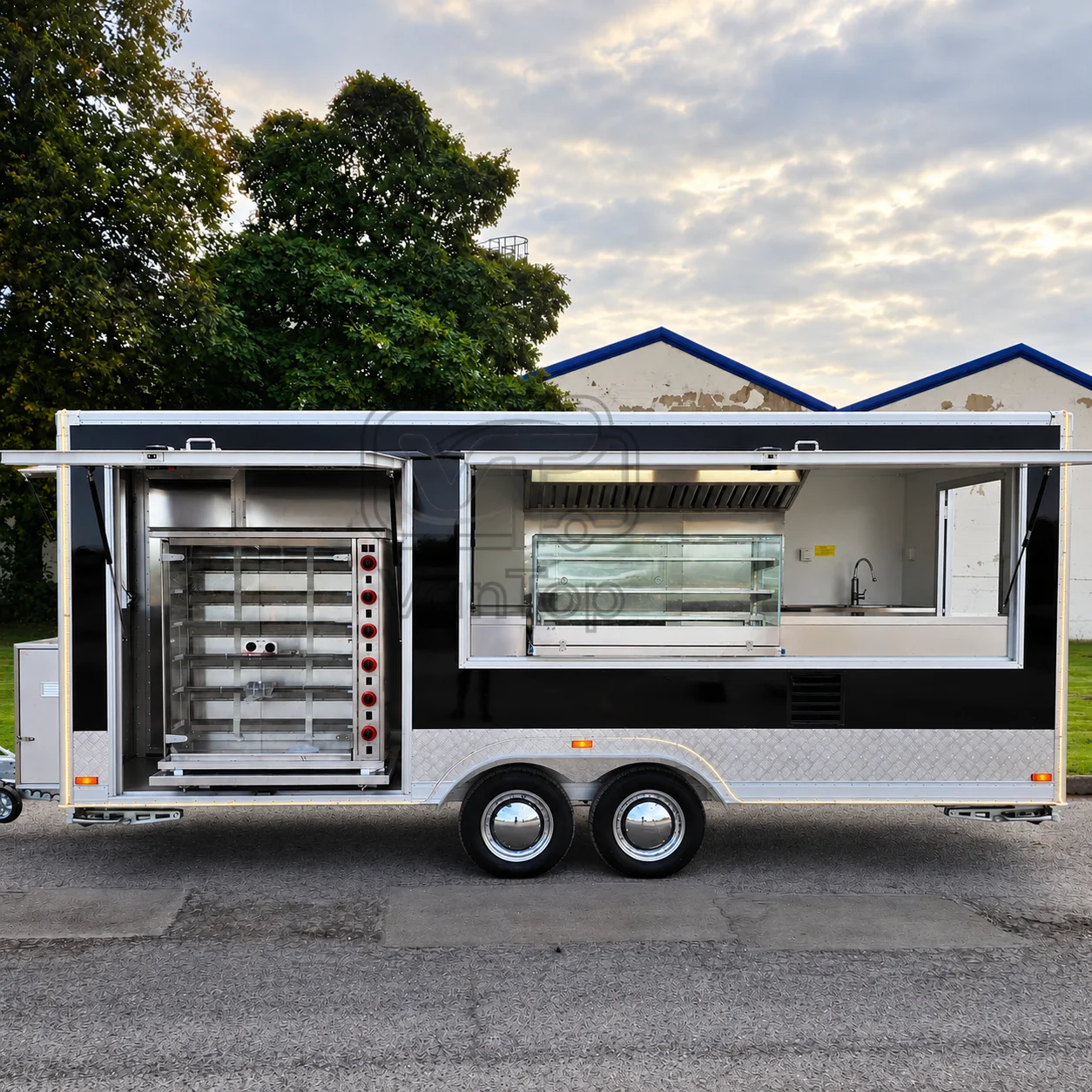 Food Trailer for Sale Custom Mobile Food Truck Trailer Commercial Concession Mobile Kitchen for Street Food Vending