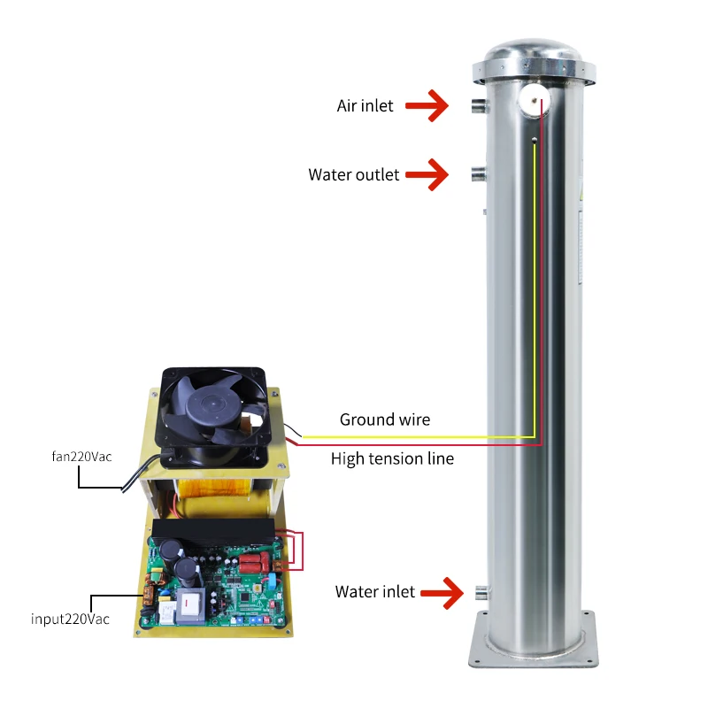 Used for Wastewater Treatment 200 G/h High Quality Ozone Generator Parts Kit