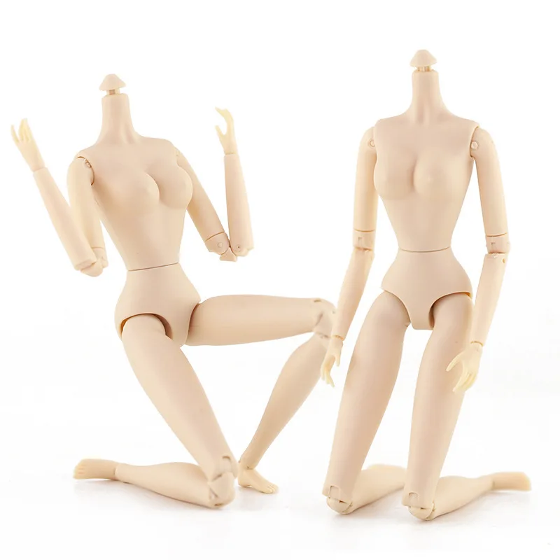 1/6 BJD 28 Joints Movable White Skin Supermodel Nude Doll 30cm Girls Nude Doll DIY Dress Up Toy Body Hand Accessories